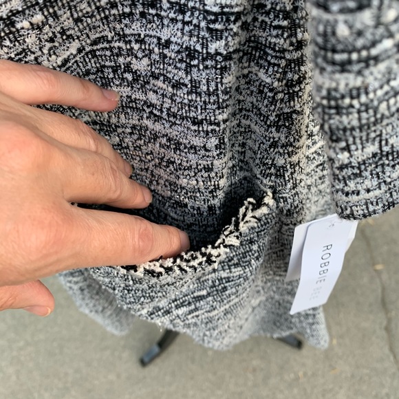 Robbie Bee Petite Black / White Cowl Neck Dress S - Picture 9 of 15